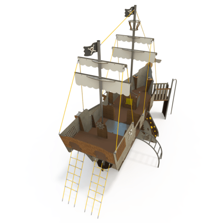  Vaikų žaidimo aikštelės kompleksas, kolekcija 'Piratų laivas / MBG-1227_CI 15-1005-T01'