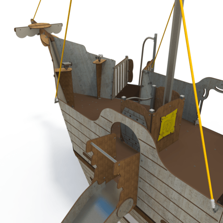  Vaikų žaidimo aikštelės kompleksas, kolekcija 'Piratų laivas / MBG-1227_CI 15-1005-T01'