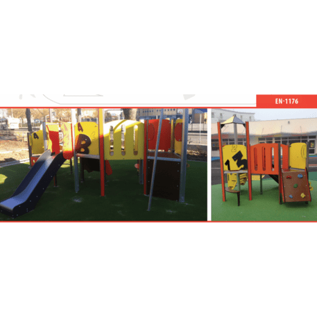 Žaidimų aikštelių kompleksas vaikams nuo 2 metų amžiaus – kolekcija 'MBG-2250_MI 09-2052-A02'