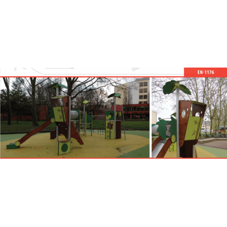 Žaidimų aikštelių kompleksas vaikams nuo 2 metų amžiaus – kolekcija 'MBG-2253_MI 09-2056-P15'