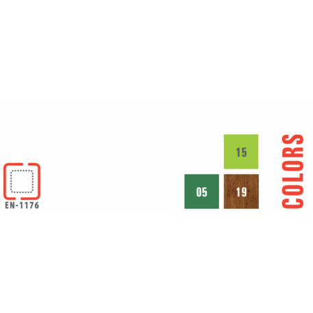 Žaidimų aikštelių kompleksas vaikams nuo 2 metų amžiaus – kolekcija 'MBG-2253_MI 09-2056-P15'