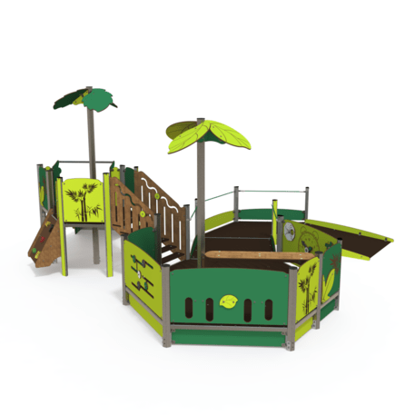 Žaidimų aikštelių kompleksas vaikams nuo 2 metų amžiaus – kolekcija 'MBG-2255_MI 09-2059-P15'