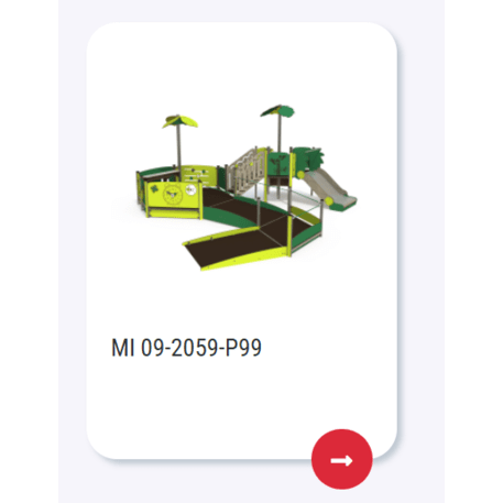 Žaidimų aikštelių kompleksas vaikams nuo 2 metų amžiaus – kolekcija 'MBG-2255_MI 09-2059-P15'