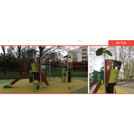 Žaidimų aikštelių kompleksas vaikams nuo 2 metų amžiaus – kolekcija 'MBG-2255_MI 09-2059-P15'