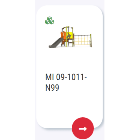 Žaidimų aikštelių kompleksas vaikams nuo 2 metų amžiaus – kolekcija 'MINI / MBG-2162_MI 09-1011-N22'