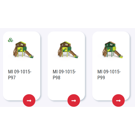 Žaidimų aikštelių kompleksas vaikams nuo 2 metų amžiaus – kolekcija 'MINI / MBG-2172_MI 09-1015-P15'