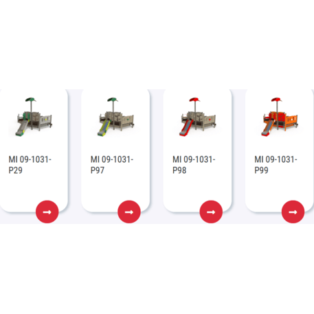 Žaidimų aikštelių kompleksas vaikams nuo 2 metų amžiaus – kolekcija 'MINI / MBG-2182_MI 09-1031-P15'