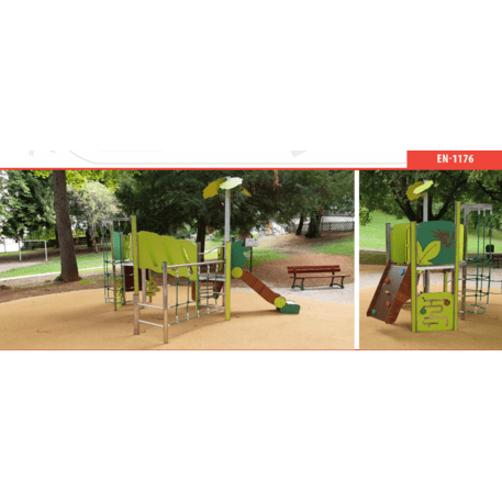 Žaidimų aikštelių kompleksas vaikams nuo 2 metų amžiaus – kolekcija 'MINI / MBG-2182_MI 09-1031-P15'