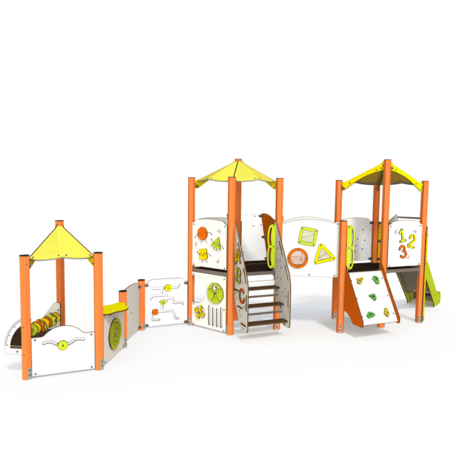 Žaidimų aikštelių kompleksas vaikams nuo 2 metų amžiaus – kolekcija 'MINI / MBG-2260_MI 09-2064-AC07'