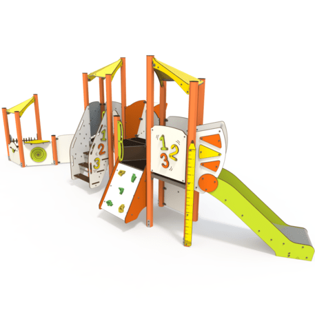 Žaidimų aikštelių kompleksas vaikams nuo 2 metų amžiaus – kolekcija 'MINI / MBG-2260_MI 09-2064-AC07'