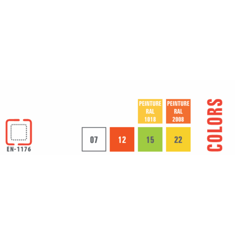 Žaidimų aikštelių kompleksas vaikams nuo 2 metų amžiaus – kolekcija 'MINI / MBG-2260_MI 09-2064-AC07'
