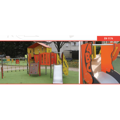 Žaidimų aikštelių kompleksas vaikams nuo 2 metų amžiaus – kolekcija 'MINI / MBG-2270_MI 09-2068-N22'