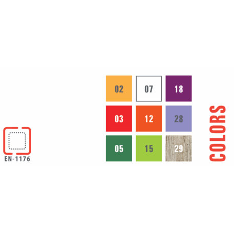 Žaidimų aikštelių kompleksas vaikams nuo 2 metų amžiaus – kolekcija 'MINI / MBG-2285_MI 09-2080-T01'