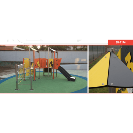 Žaidimų aikštelių kompleksas vaikams nuo 2 metų amžiaus – kolekcija 'MINI / MBG-2212_MI 09-2004-P15'