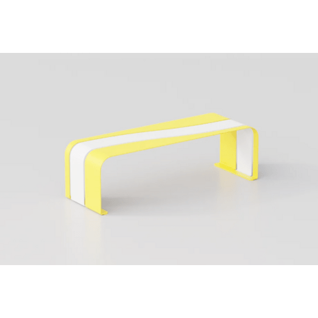 Metal bench without backrest for children’s playgrounds 'Ondina 'G470'