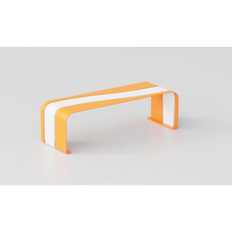 Metal bench without backrest for children’s playgrounds 'Ondina 'G470'