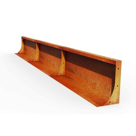 Corten plieno vejos atitvėrimo bortelis, 2 mm storio, aukštis 350 mm 'Premium / STF/20-23-01_01/MDL'