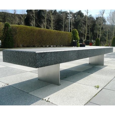 Betoninis modulinis suolas su arba be atlošo 'Premium / Pause 175cm'