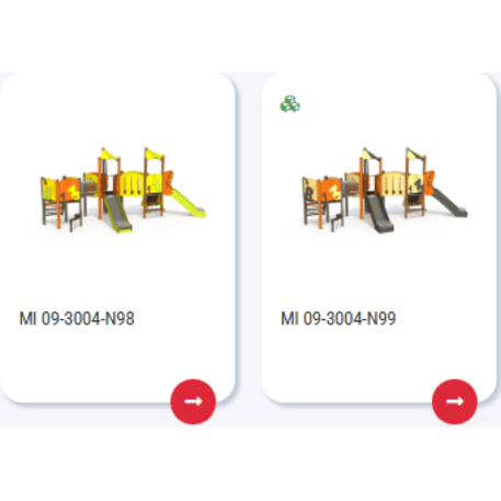 Žaidimų aikštelių kompleksas vaikams nuo 2 metų amžiaus – kolekcija 'MINI / MBG-2310_MI 09-3004-N22'