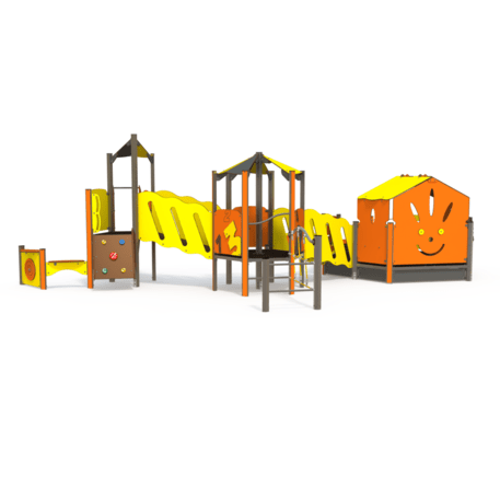 Žaidimų aikštelių kompleksas vaikams nuo 2 metų amžiaus – kolekcija 'MINI / MBG-2320_MI 09-3007-N22'