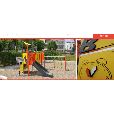 Žaidimų aikštelių kompleksas vaikams nuo 2 metų amžiaus – kolekcija 'MINI / MBG-2320_MI 09-3007-N22'