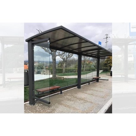 Autobusų stotelės stoginė, paviljonas 'MBG_5006 / Nazaro 04'