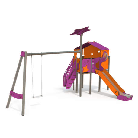 Žaidimų aikštelių kompleksas vaikams nuo 2 iki 10 metų amžiaus – kolekcija 'MAXI / MBG-2366_MA 12-1022-O18'