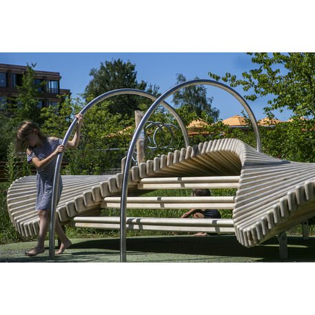 Vaikų žaidimų aikštelių įranga „Climbslide 4.5“, kolekcija Playsculptures®