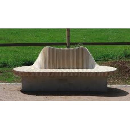 Lauko suoliukas-skulptūra viešosioms erdvėms „Wave“ iš kolekcijos Smartcity®