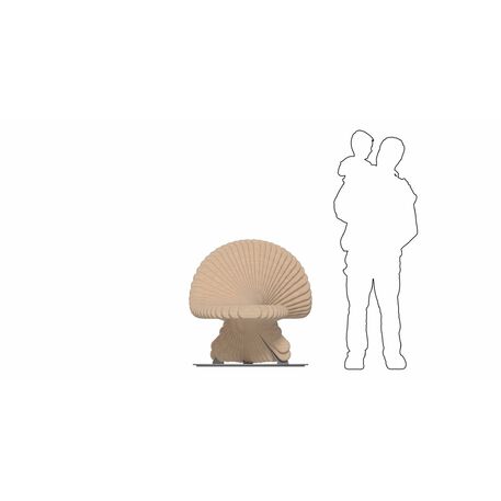 Lauko suoliukas-skulptūra viešosioms erdvėms „Friends“ iš kolekcijos Smartcity®