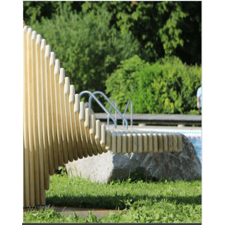 Lauko suoliukas-skulptūra viešosioms erdvėms „Friends“ iš kolekcijos Smartcity®