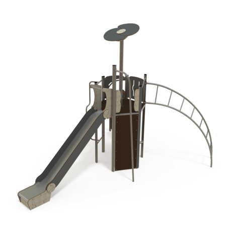Spielplatzkomplex für Kinder von 2 bis 12 Jahren – Kollektion 'MEGA / MBG-2534_ME 18-1024-I16'