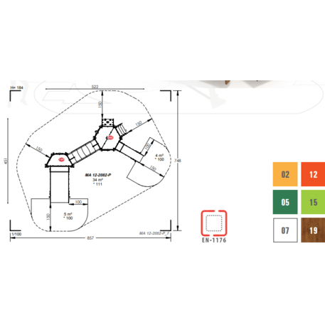 Игровой комплекс для детей от 2 лет – коллекция 'MAXI / MBG-2437_MA 12-2082-P15'