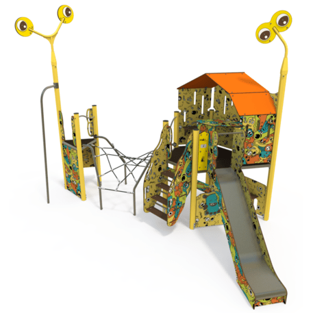 Complesso per parco giochi per bambini dai 2 anni – collezione 'MAXI / MBG-2453_MA 12-2094-AB22'