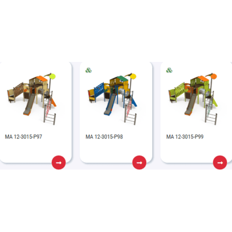 Spielplatzkomplex für Kinder ab 2 Jahren – Kollektion 'MAXI / MBG-2469_MA 12-3015-P15'