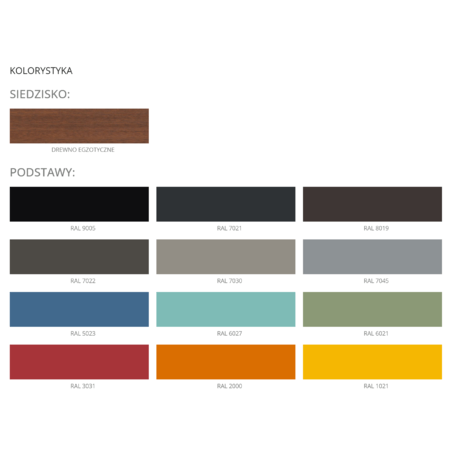 Sedia in metallo con schienale in legno di iroko 'Sido / 001607'