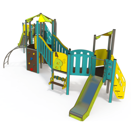 Kompleks placu zabaw dla dzieci od 2. roku życia – kolekcja 'MAXI / MBG-2504_MA 12-4015-N99'