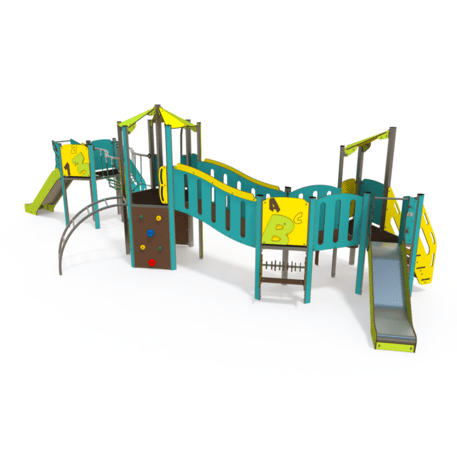 Kompleks placu zabaw dla dzieci od 2. roku życia – kolekcja 'MAXI / MBG-2504_MA 12-4015-N99'