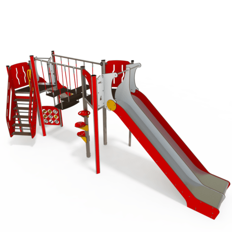 Žaidimų aikštelių kompleksas vaikams nuo 2 iki 12 metų amžiaus – kolekcija 'MEGA / MBG-2566_ME 18-2042-I03'