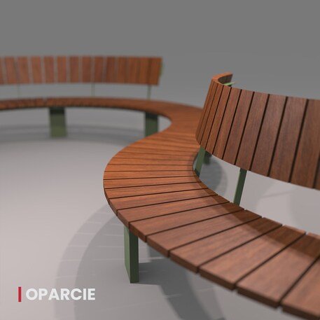 Metalinis suolas (suoliukas) su atlošu, pagamintas iš Iroko medienos 'Helio / 012137'