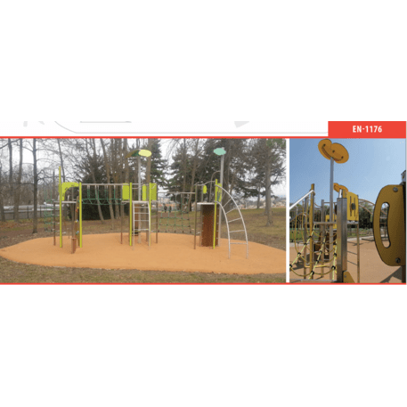 Spielplatzkomplex für Kinder von 2 bis 12 Jahren – Kollektion 'MBG-2592_ME 18-3036-P15'