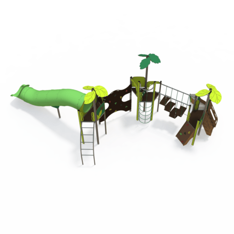 Žaidimų aikštelių kompleksas vaikams nuo 2 iki 12 metų amžiaus – kolekcija 'MEGA / MBG-2601_ME 18-3042-P15'