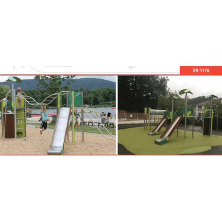 Žaidimų aikštelių kompleksas vaikams nuo 2 iki 12 metų amžiaus – kolekcija 'MEGA / MBG-2601_ME 18-3042-P15'