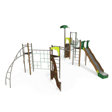 Žaidimų aikštelių kompleksas vaikams nuo 2 iki 12 metų amžiaus – kolekcija 'MEGA / MBG-2607_ME 18-4008-L19'