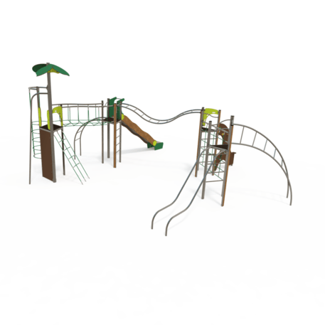 Žaidimų aikštelių kompleksas vaikams nuo 2 iki 12 metų amžiaus – kolekcija 'MEGA / MBG-2607_ME 18-4008-L19'