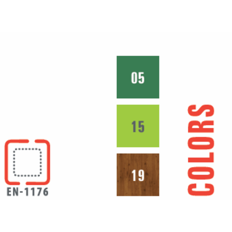 Žaidimų aikštelių kompleksas vaikams nuo 2 iki 12 metų amžiaus – kolekcija 'MEGA / MBG-2607_ME 18-4008-L19'