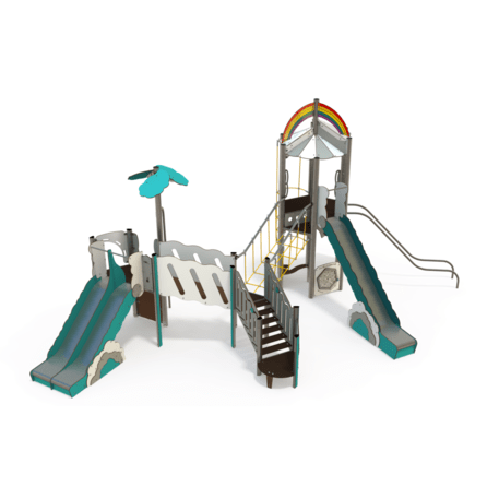 Žaidimų aikštelių kompleksas vaikams nuo 2 iki 12 metų amžiaus – kolekcija 'MEGA / MBG-2616_ME 18-4023-P15'