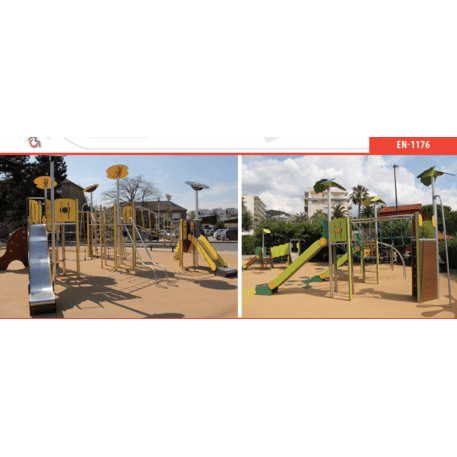 Žaidimų aikštelių kompleksas vaikams nuo 2 iki 12 metų amžiaus – kolekcija 'MEGA / MBG-2616_ME 18-4023-P15'