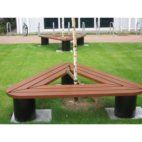 Metalinis suolas (suoliukas) be atlošo, pagamintas iš Iroko medienos 'Premium Collection / STF/06-18-01/MDL'