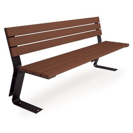 Metalinis suolas su atlošu ir medine sėdimąja dalimi 'MBG/12-Topaz 1 / 150-180cm'